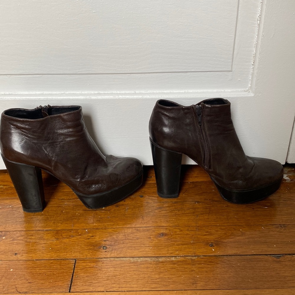 Chloé brown Leather booties 36 1/2 used